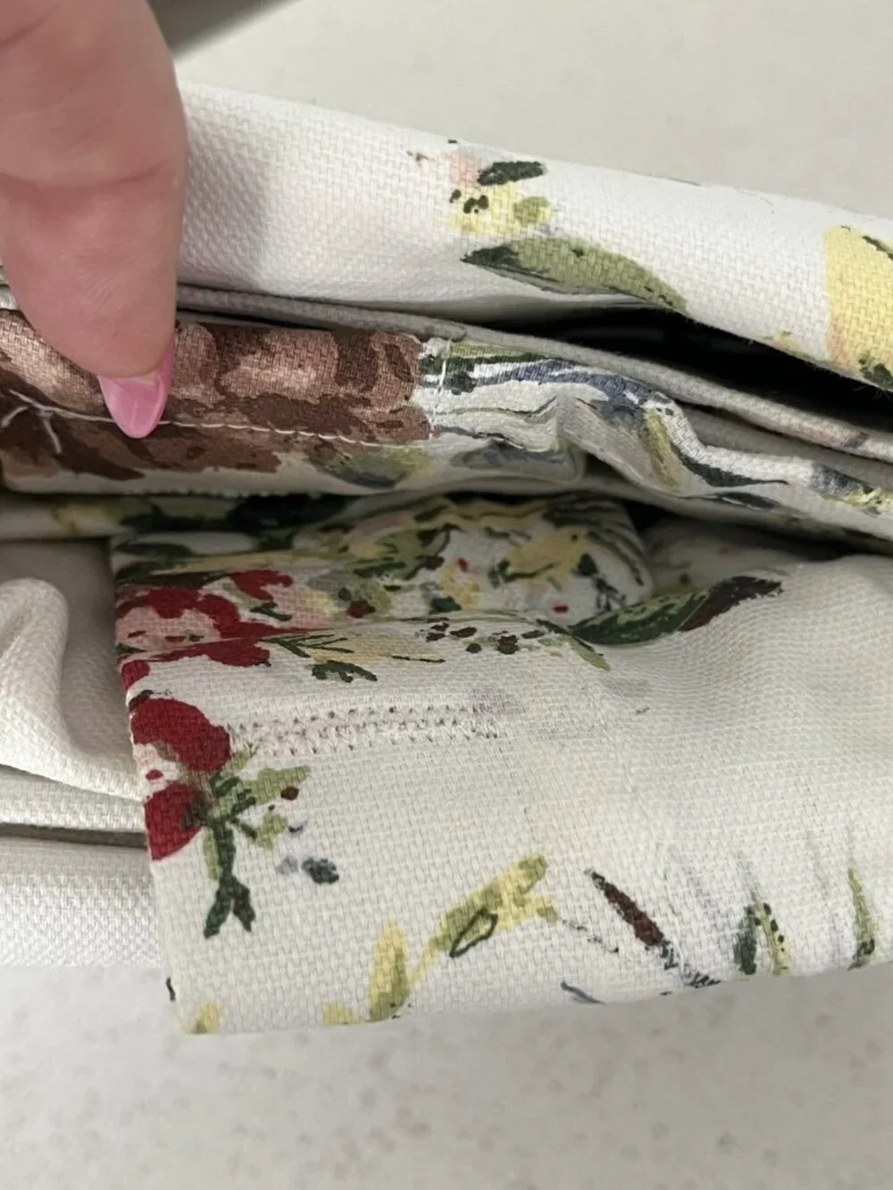 Lauren Ralph Lauren Floral Border Shower Curtain Cottagecore Rose Print 70x72